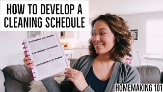 How to Develop a Cleaning Schedule  Basic Homemaking Skills [upl. by Eixela]