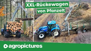 Pfanzelt logLINE XXL Rückewagen im Wald und im Moor  forstARENA Beratungswochen 2021 [upl. by Alor569]