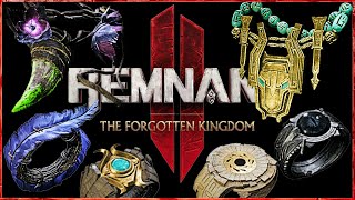 All New RINGS amp AMULETS  The Forgotten Kingdom DLC  Remnant 2 New DLC Items [upl. by Izak]