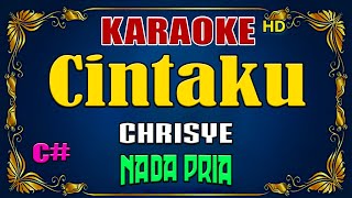 CINTAKU  Chrisye  KARAOKE NOSTALGIA  Nada Pria [upl. by Nairbo]