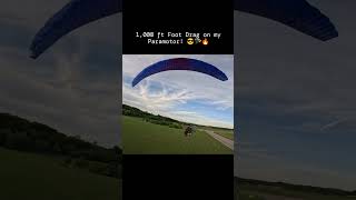 1000 ft Foot drag on my Paramotor flying ppg extremesports [upl. by Yhtrod731]