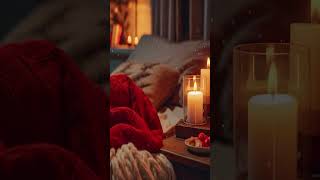 Virtual Candle Close Up Candle with Piano Music Soft Crackling Fire Sounds [upl. by Farnsworth631]