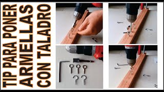 TIPS PARA PONER ARMELLAS CON TALADRO  TAMBIEN FUNCIONA EN CONCRET  AR BRICOLAJE arbricolaje [upl. by Juna]