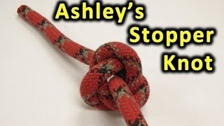 Ashleys Stopper Knot This knot may SAVE YOUR LIFE if you rock climb AKA Oystermans Knot [upl. by Redmer]