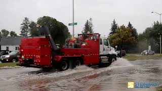 Steinbach roads flooded on Tuesday morning [upl. by Ydok414]