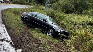 BMW E46 323Ci street drift in the rain [upl. by Ball]