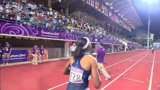 Womens 400m Final  Athletics  Singapore 2010 Youth Games [upl. by Mitch]