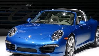 Watch the 2014 Porsche 911 Targa 4S Debut at the Detroit Auto Show [upl. by Eellek]