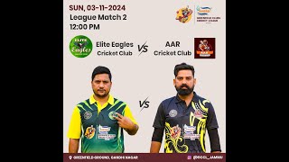 GCCL S2  Match Highlights League Match 6  Elite Eagles Cricket Club Vs AAR Cricket Club  3rd Nov [upl. by Ahsrav621]