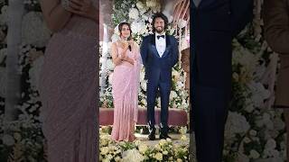 Actor Arjun Daughter Aishwarya amp Thambi Ramaiah Son Umapathi Wedding Reception shorts shortvideos [upl. by Htrowslle]