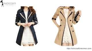 Elegant Womens Long Trench Coat With Belt [upl. by Bruner]