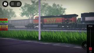 BNSF 9581 Coal BNSF Defect Detector Audio At 397 [upl. by Yarak556]