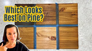 Testing Wood Stains On Pine To Find The Perfect Medium Brown Stain [upl. by Notsur]