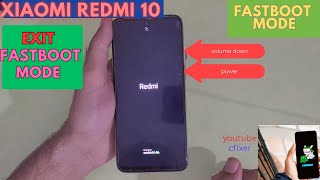 Xiaomi Redmi 10 FASTBOOT MODE  exit fastboot mode xiaomi [upl. by Chuipek]