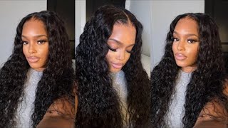 BEGINNER FRIENDLY 5x5 WATER WAVE CLOSURE WIG  EFFORTLESS INSTALL WITH BLEND AWAY HD LACE [upl. by Temirf606]