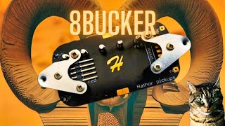 HATHOR 8Bucker  bridge pickup demo [upl. by Sukul453]