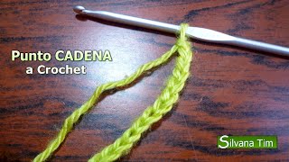 PUNTO CADENA o CADENETA de inicio ☑️ TEJIDO CROCHET Cómo empezar  1 [upl. by Oraneg]