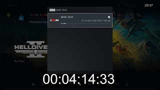 Downloading WWE 2K24 on PS5 at 300Mbps Airtel Xstream Fiber [upl. by Sordnaxela]