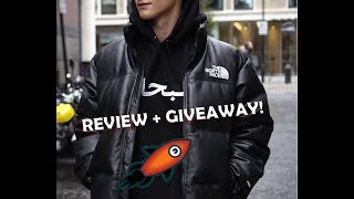 Sup x TNF Leather Nuptse Jacket REVIEW  Giveaway [upl. by Nevla]