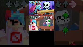 UNDERTALE X FNF But in Minecraft FANMADE [upl. by Aihsekan]