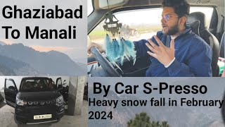 Ghaziabad to Manali Road trip By car maruti S presso PART  1 [upl. by Roze]