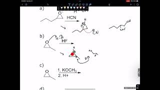 Organic Chemistry 1 Epoxide reactions practice problems [upl. by Anson172]