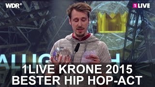 Bester Hip HopAct Alligatoah  1LIVE Krone [upl. by Adnahsal955]