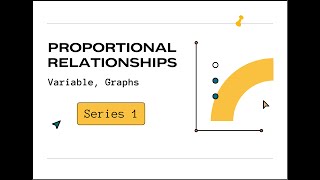 Proportional Relationships Series 1 [upl. by Zarah]