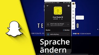 Snapchat Sprache ändern iPhone ✅ Tutorial [upl. by Afrika]