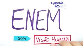 🔵 VISÃO HUMANA ACUIDADE VISUAL  ENEM 2019  Questão 132 de Física Prova Azul [upl. by Aneerak360]