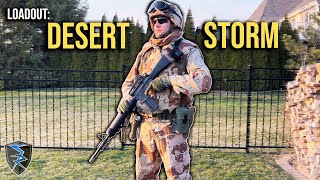 Gulf War  Desert Storm Gear Breakdown amp Loadout Review  Milsim amp Airsoft [upl. by Mic]