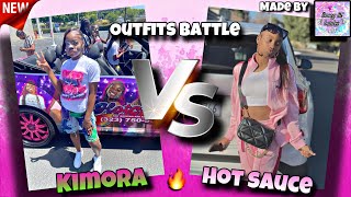 Kimora vs hot sauce outfits battle hard battle 🔥 [upl. by Modla]