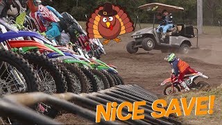 Cant Believe I Didnt Crash 3 Insane Races in 1 Day Thanksgiving at Mini Os [upl. by Atsed]