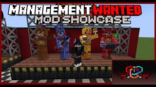 FNAF 6 BUT A MINECRAFT MOD  fnaf management wanted mod showcase [upl. by Ticknor]