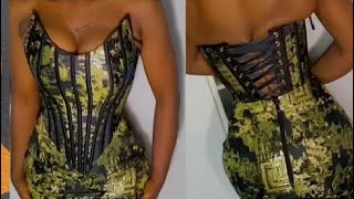 How to cut an OVERBUST CORSETBUSTIER DETAILED [upl. by Thaine]