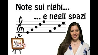 Lezioni Solfeggio 2  Le note sui righi e negli spazi [upl. by Tirzah]