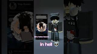 people who hate cnp queen she hates bacons comment in this video fypシ roblox 👽 [upl. by Kerman]