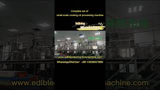 Small scale edible oil refining and filling production line operation video [upl. by Eseela564]