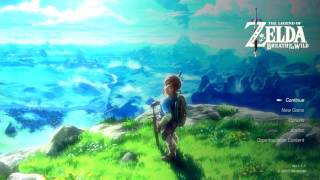 The Legend of Zelda Breath of the Wild  Main Menu With Music Added [upl. by Luehrmann]