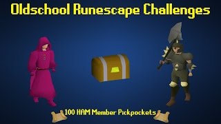 OSRS Challenges 100 HAM Member Pickpockets  Episode 58 [upl. by Virgel112]