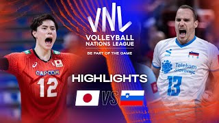 🇯🇵 JPN vs 🇸🇮 SLO  Highlights Quarter Finals  Mens VNL 2023 [upl. by Adnilra]