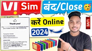 VI sim band kaise kare 2024  How to close vi sim card online  VI sim close kaise kare 2024 [upl. by Mckee]