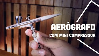 CONHEÇA O AERÓGRAFO COM MINI COMPRESSOR DA VONDER [upl. by Ennairrac]