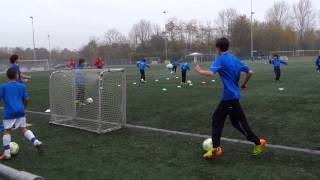 Techniek voetbal training [upl. by Arvie]