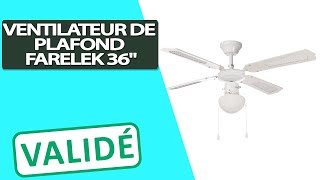 Avis Ventilateur de plafond Farelek [upl. by Revlis203]