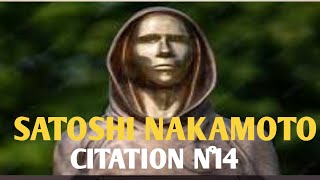 🟥⬇️🚀SATOSHI NAKAMOTO Dit queCitationN°14 [upl. by Eloci113]