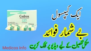 Cedrox BD 500mg Uses  Cedrox BD Tablet Side Effects  Cefadroxil 500mg Uses in UrduHindi [upl. by Ajak]