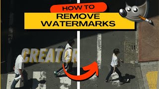 GIMP  How to Easily Remove a Watermark from Any Image 2 Simple Ways [upl. by Batory]