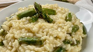 RISOTTO DE ESPÁRRAGOS verdes  Receta fácil PASO A PASO 😋😋 [upl. by Nhguaval]