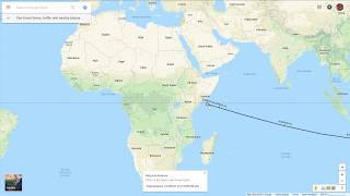 Google Maps Flat Earth Measure Distance Using Great Circle [upl. by Bushore627]